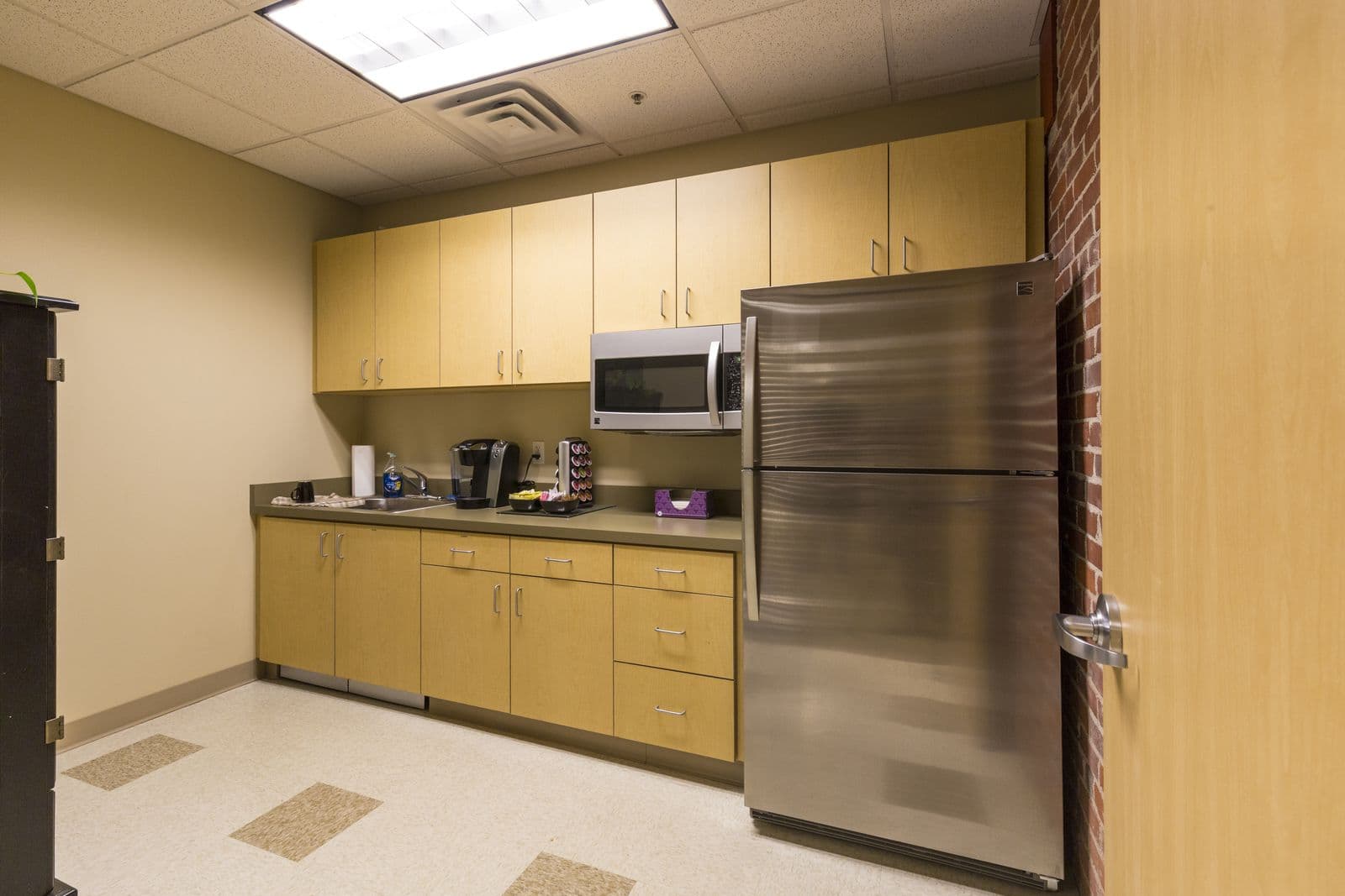 Break room kitchenette