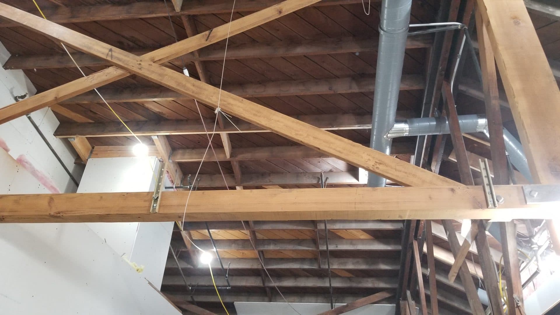 Healthcare office build-out, construction progress