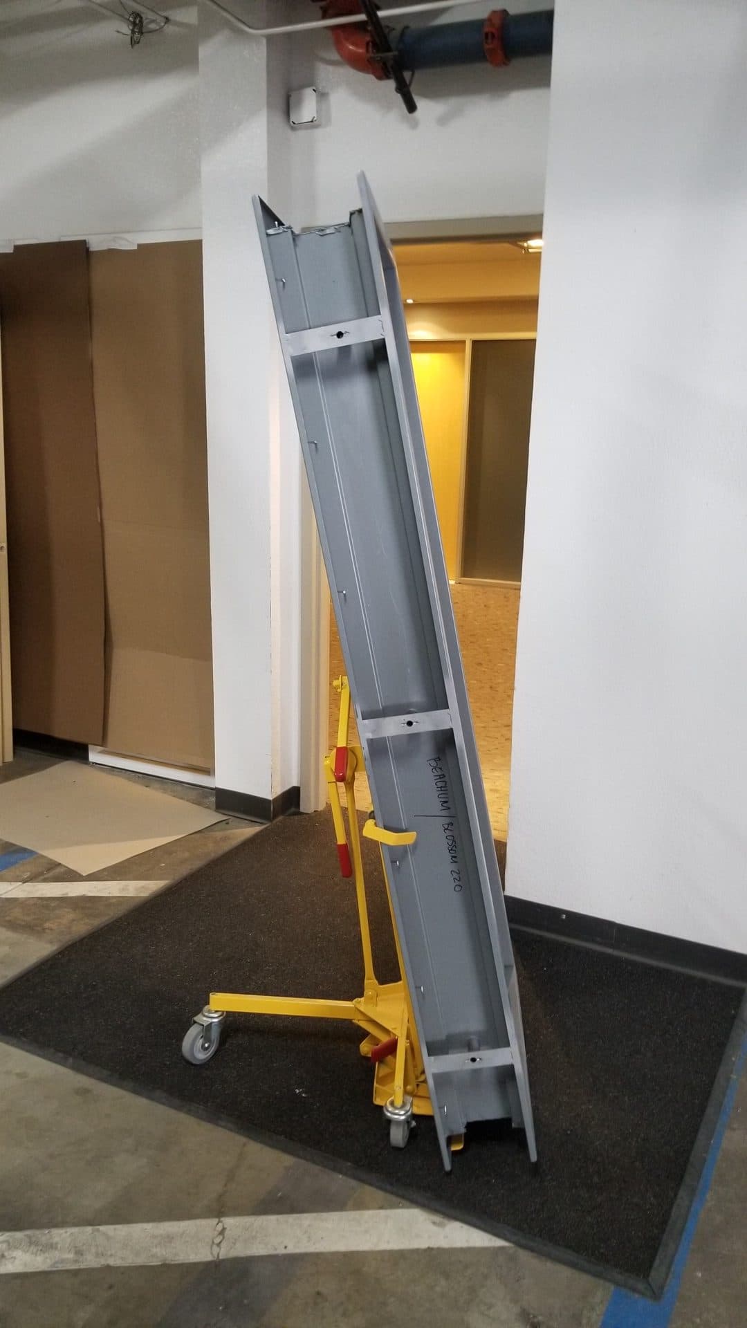 Healthcare office build-out, construction progress